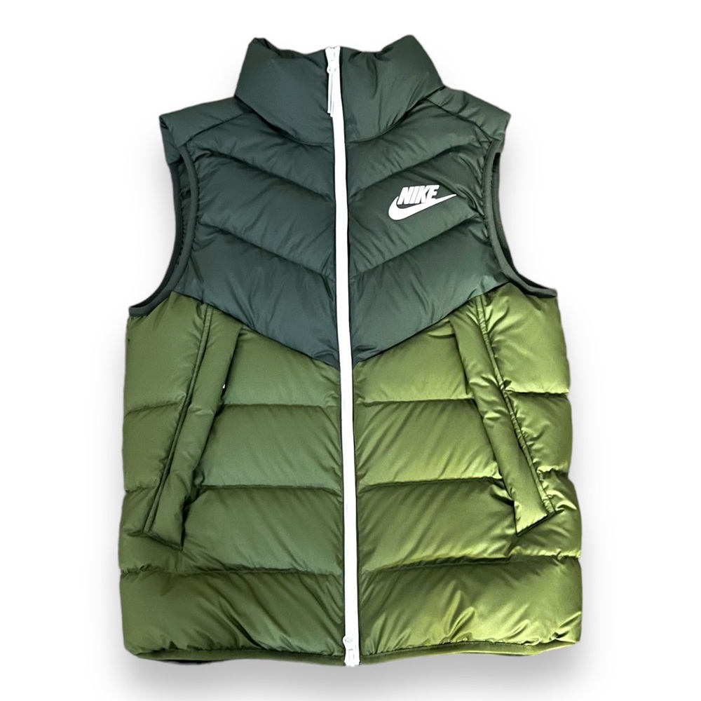 Nike Down Fill Windrunner Vest Men’s Small - two tone green